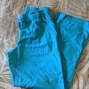Koi MORGAN sz Medium TALL scrub pants in Turquoise
